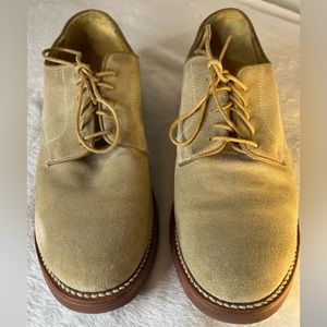 Brooks Brothers Size 11D Beige Suede Oxford Shoes